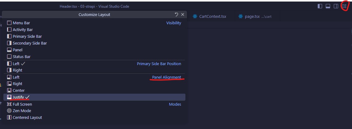 full terminal vscode